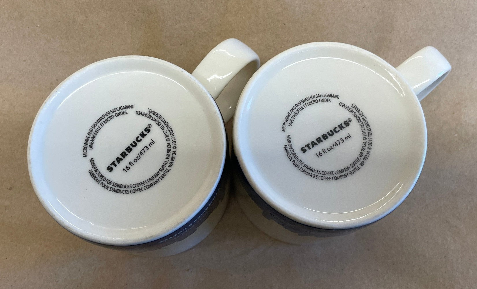 Starbucks Global Icon Collector Series Chicago Mugs-2012 Pair